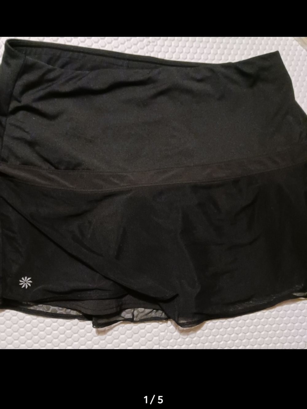 Athleta Black Layered Active Skort